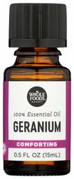 WHOLE FOODS MARKET Geranium Essential Oil, 0.5 FZ