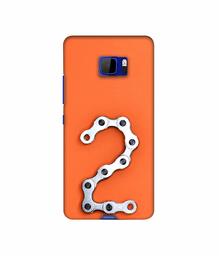 Amazon Brand - Solimo Designer Two Number 3D Printed Hard Back Case Mobile Cover for HTC U Ultra
