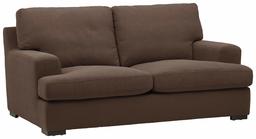 Amazon Brand – Stone & Beam Lauren Down-Filled Oversized Loveseat with Hardwood Frame, 74"W, Chocolate