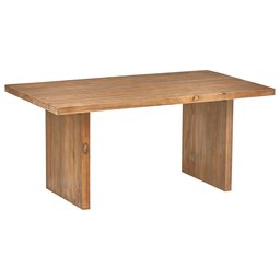 Amazon Brand – Rivet Boundary Modern Reclaimed Fir Wood Dining Kitchen Table, 66"L, Honey Brown