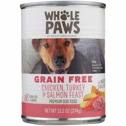 WHOLE PAWS Chicken, Turkey and Salmon Dog Food, 13.2 OZ