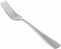 (Renewed) AmazonBasics Stainless Steel Dinner Forks with Round Edge, Set of 12