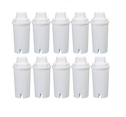 AmazonBasics Replacement Water Filters for AmazonBasics & Brita Pitchers - 10-Pack