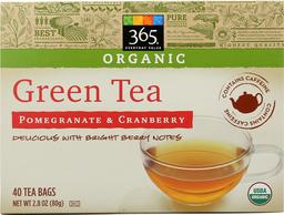 365 Everyday Value, Organic Green Tea with Pomegranate & Cranberry (40 Tea Bags), 2.8 oz