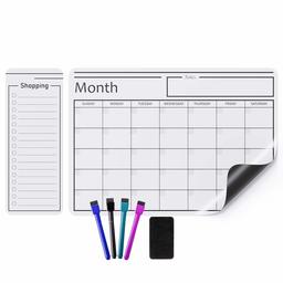 Magnetic Dry Erase Whiteboard Sheet, Calendar,12"x17"