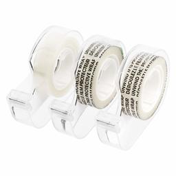 Amazonbasics Double Sided Tape with Dispenser, 1/2" x 7 yds., 3 Pack (Renewed)