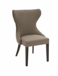 Amazon Brand – Stone & Beam Flanigan Curved-Back Upholstered Dining Chair, 24.4"W, Slate