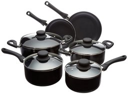 Amazon Basics 焦getuki Prevention POTS AND PANS SET OF 10