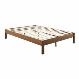 Amazon Brand – Rivet Modern Solid Pine Wood Platform Bed, Queen, 59.92"W, Antique Espresso