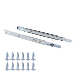 AmazonBasics Ball Bearing Drawer Slides, 457 mm, Steel, 5 Pairs