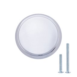 AmazonBasics Modern Top Ring Cabinet Knob, 1.16" Diameter, Polished Chrome, 25 Pack