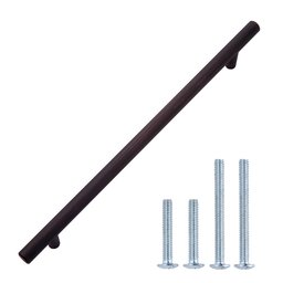 AmazonBasics Euro Bar Cabinet Handle (1/2" Diameter), 11.19" Length (8.82" Hole Center), Oil Rubbed Bronze, 10-Pack