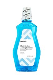 Amazon Brand - Solimo Multi Action Antiseptic Rinse, Alcohol Free, Fresh Mint, 1 Liter