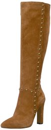 Amazon Brand - The Fix Women's Kelly Knee-High Studded Boot, Cigar, 9.5 B US