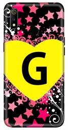 Amazon Brand - Solimo Designer Heart Pattern Alphabet-G 3D Printed Hard Back Case Mobile Cover for Realme 3 / Realme 3i