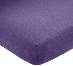 Pinzon Heather Jersey Fitted Sheet, Violet Heather