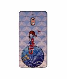 Amazon Brand - Solimo Designer Lady Vector Patternn 3D Printed Hard Back Case Mobile Cover for Nokia 2.1