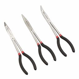AmazonBasics Long Reach Pliers Set - 3-Piece (Renewed)