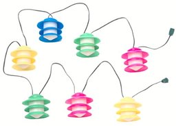 Lidco L1090 Electric Patio Party Lights, 7 Temple Lights