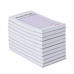 AmazonCommercial Guest Check, Single Part Book, Pink, 3-2/5" x 6-3/4" Package of 10 Books