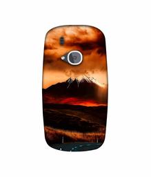 Amazon Brand - Solimo Designer Volcano 3D Printed Hard Back Case Mobile Cover for Nokia 3310