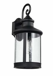 Ravenna Home Classic Wall Sconce, 17.93"H, Black (Renewed)