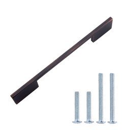 AmazonBasics Wide Modern Die Cast Cabinet Handle, 6.3" center to center, Oil Rubbed Bronze, 10-Pack