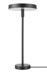 Amazon Brand – Rivet Modern Ultrathin LED-Integrated Table Lamp, 20"H, Black