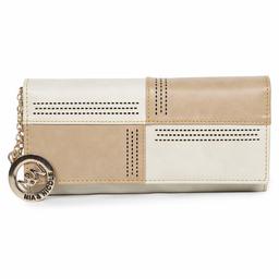 Nia & Nicole Women's Wallet (Cream, Beige)