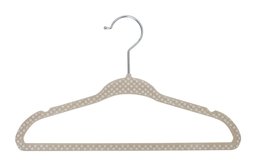 Delta Children Kids Velvet Hanger, Beige, 30 Count