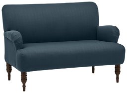 Amazon Brand – Stone & Beam Modern Sweeping Arm Settee, 51"W, Sea Blue