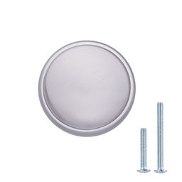 AmazonBasics Modern Wide Top Ring Cabinet Knob, 1.52" Diameter, Satin Nickel, 25-Pack