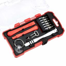 AmazonBasics 17-Piece Electronics Repair Screwdriver Set (Renewed)