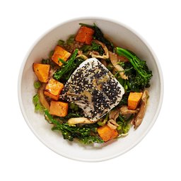 Amazon Meal Kits, Sesame-Crusted Cod with Squash & Miso Ginger Dressing, Serves 2