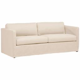 Amazon Brand – Stone & Beam Andover Slipcover Studio Sofa Couch, 78"W, Cream Fabric
