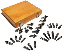 Denali 30 Professional 1/2 Carbide Router Bit Set in Wooden Box