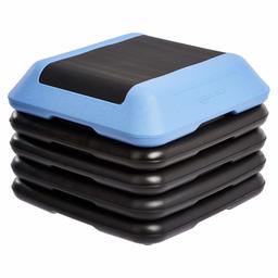 Amazonbasics Adjustable Workout Aerobic Stepper with 4 Risers - 16" x 16" (Renewed)