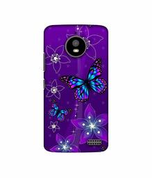 Amazon Brand - Solimo Designer Butterflies 3D Printed Hard Back Case Mobile Cover for Motorola Moto E4