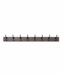 AmazonBasics Wall Mounted Modern Coat Rack, 8 Hooks, Barnwood