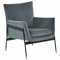 Amazon Brand – Rivet Willard Contemporary Accent Lounge Chair, 26"W, Slate