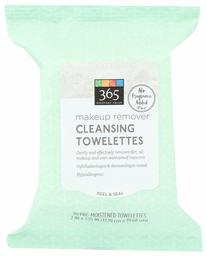 365 EVERYDAY VALUE Makeup remover cleansing towelettes, 30 CT