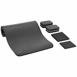 AmazonBasics Yoga Mat 1/2" Thick Set of 6 Grey