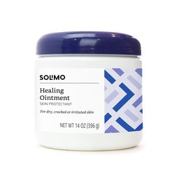 Amazon Brand - Solimo Healing Ointment Skin Protectant, Fragrance Free, 14 Ounce