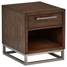 Amazon Brand – Stone & Beam Glenwood End Table, 23"H, Oak
