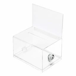 AmazonBasics Clear Ballot Box With Lock