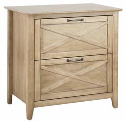 Amazon Brand – Stone & Beam Classic 2-Drawer Lateral File Cabinet, Pine with Metal Hardware, 30"H, Weathered-Oak Finish