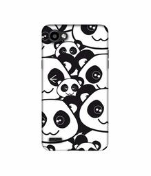 Amazon Brand - Solimo Designer Panda Texture UV Printed Soft Back Case Mobile Cover for LG Q6