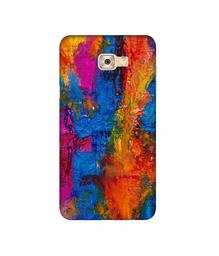 Amazon Brand - Solimo Designer Dark Multicolor Canvas 3D Printed Hard Back Case Mobile Cover for Samsung Galaxy C7 Pro