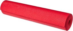 AmazonBasics Yoga & Exercise Mat with Carrying Strap, PVC-RE, Red, 1/4"