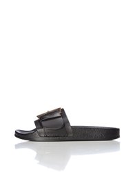 find. Women's Buckle Slider Sandals Black (Black) 7 UK (40 EU)